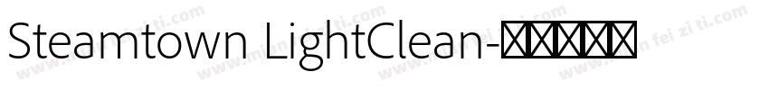 Steamtown LightClean字体转换
